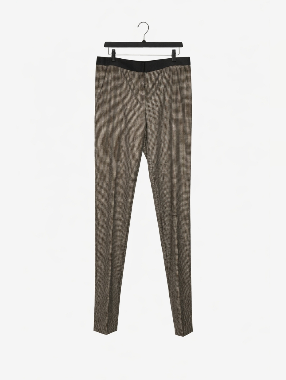 Zara Black and Gray Checkered capri